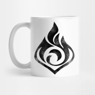 Genshin Impact Pyro Black Mug